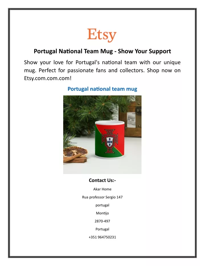 portugal national team mug show your support