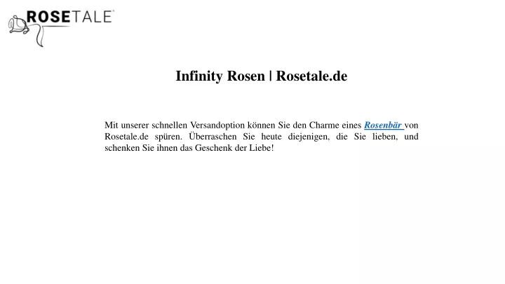 infinity rosen rosetale de