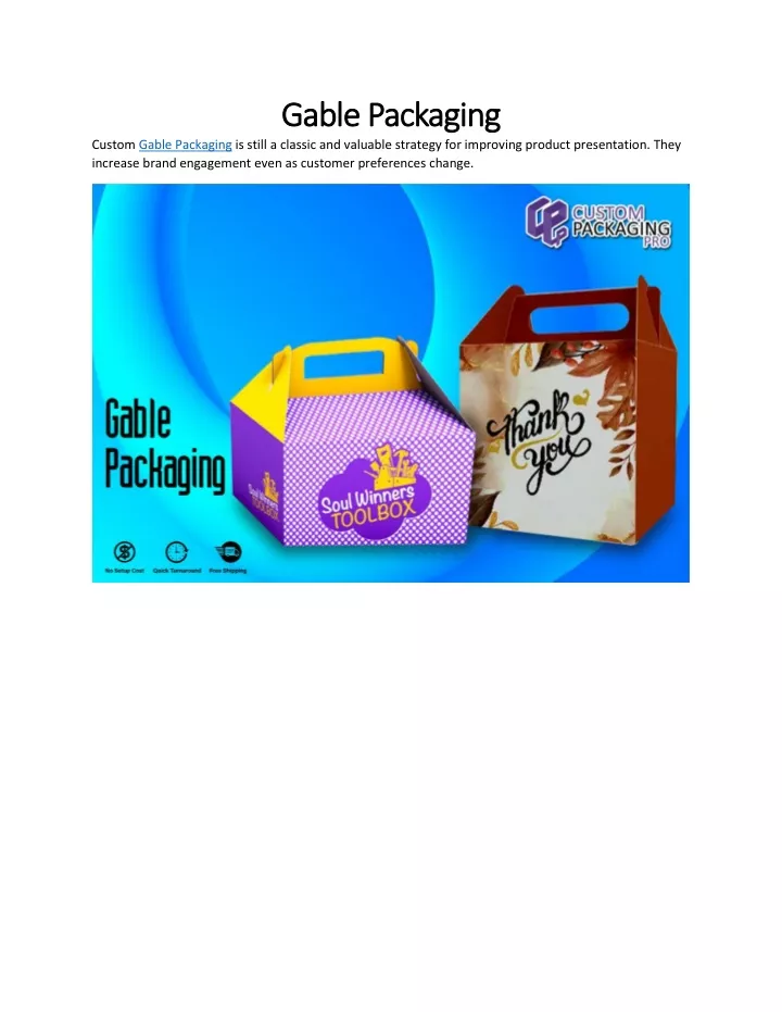 gable packaging gable packaging