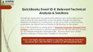quickbooks event id 4 relevant technical analysis solutions