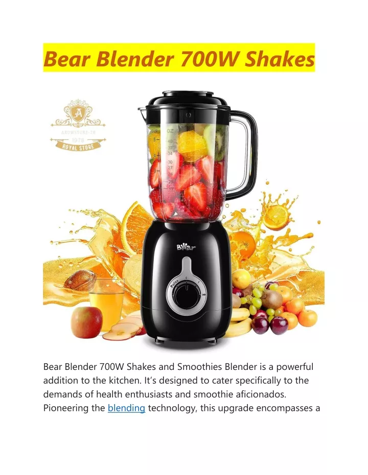bear blender 700w shakes