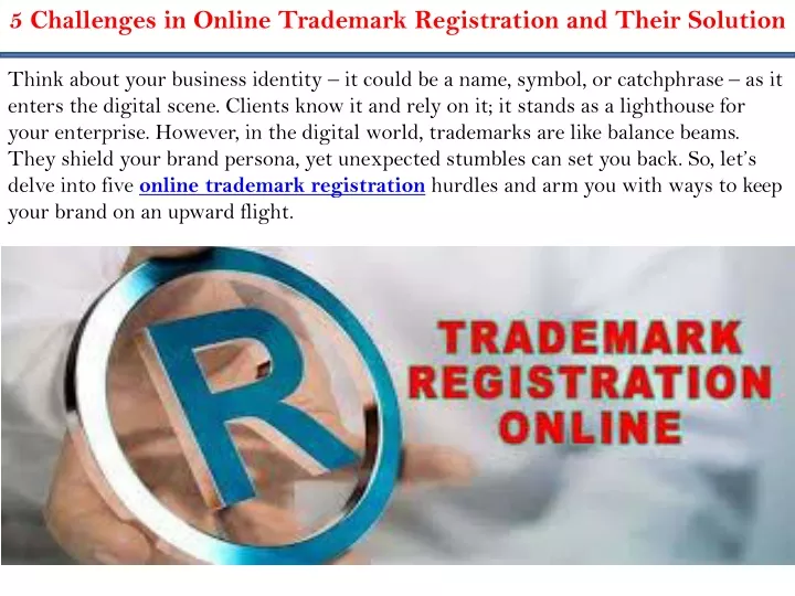 5 challenges in online trademark registration