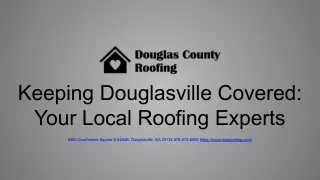 Douglas County Roofing Douglasville Ga