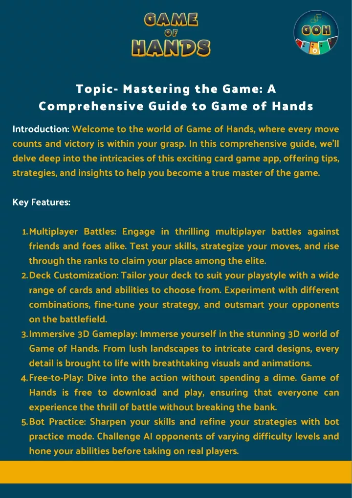 topic mastering the game a comprehensive guide