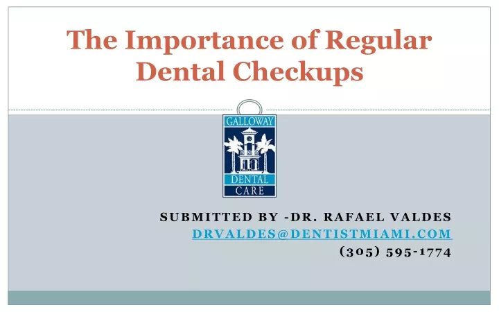 the importance of regular dental checkups