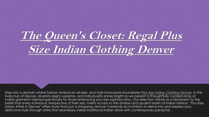 the queen s closet regal plus size indian clothing denver