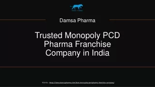 Trusted Monopoly PCD Pharma Franchise Company in India - Damsa Pharma