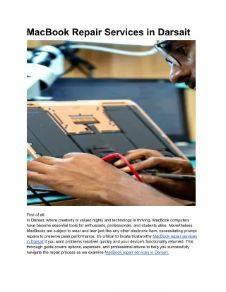 MacBook Repair Services in Darsait