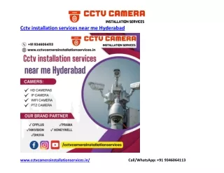 Cctv installation services near me Hyderabad