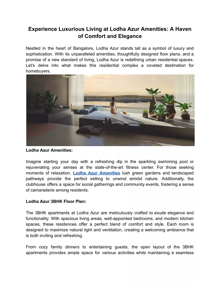 experience luxurious living at lodha azur