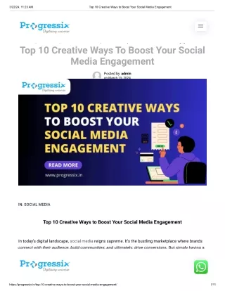 Top 10 Creative Ways To Boost Your Social Media Engagement