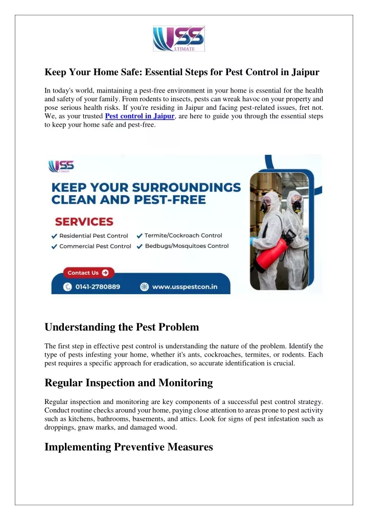 keep your home safe essential steps for pest