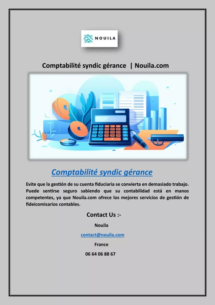 comptabilit syndic g rance nouila com