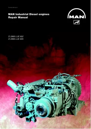 MAN Industrial Diesel Engine D2866 LUE602 Service Repair Manual