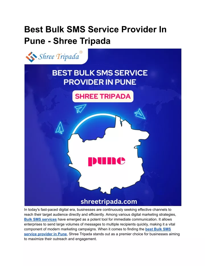 best bulk sms service provider in pune shree