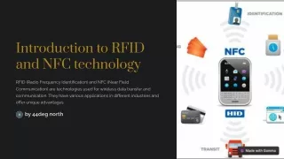Introduction to RFID  and NFC technology
