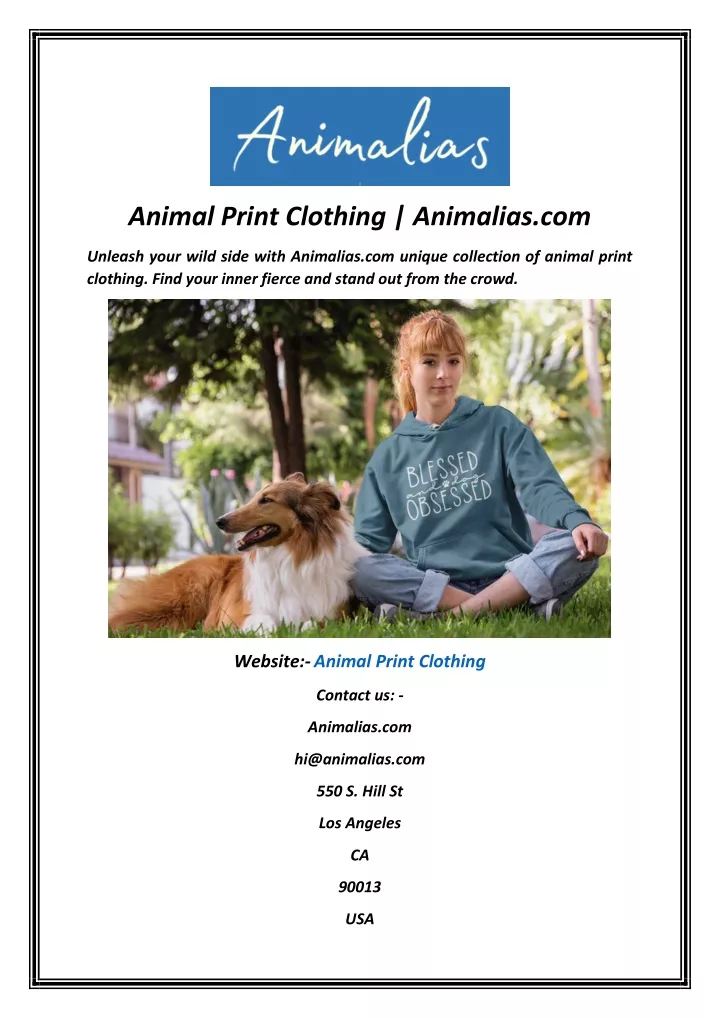 animal print clothing animalias com