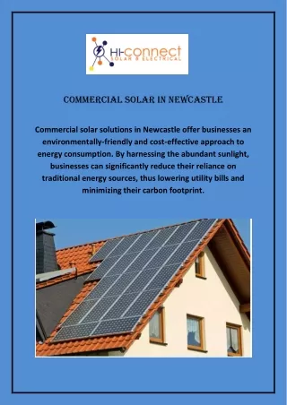 Commercial solar in Newcastle