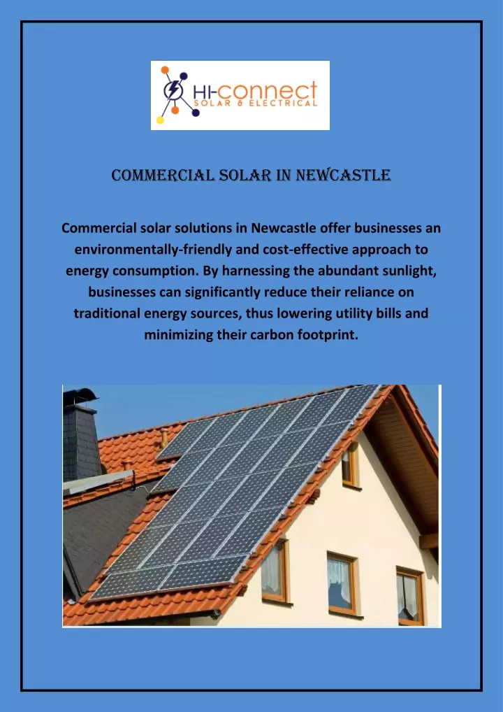 commercial solar in newcastle