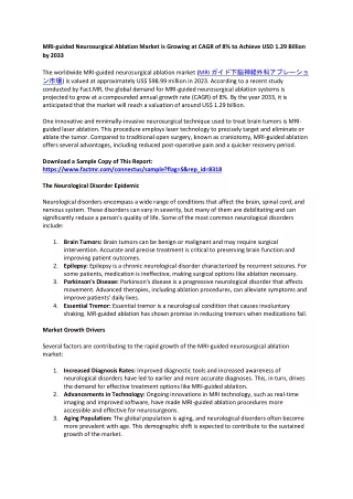 MRI-guided Neurosurgical Ablation Market Size, Share, Growth, Analysis Report