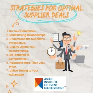 Strategies for Optimal Supplier Deals