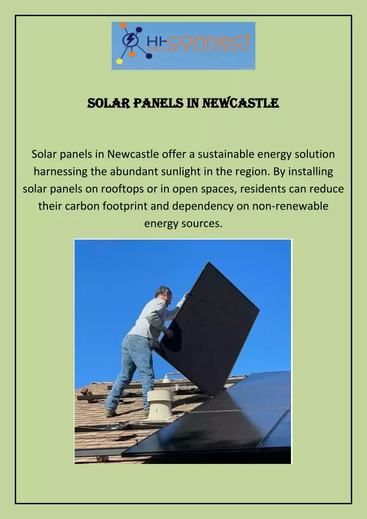 solar panels in newcastle solar panels