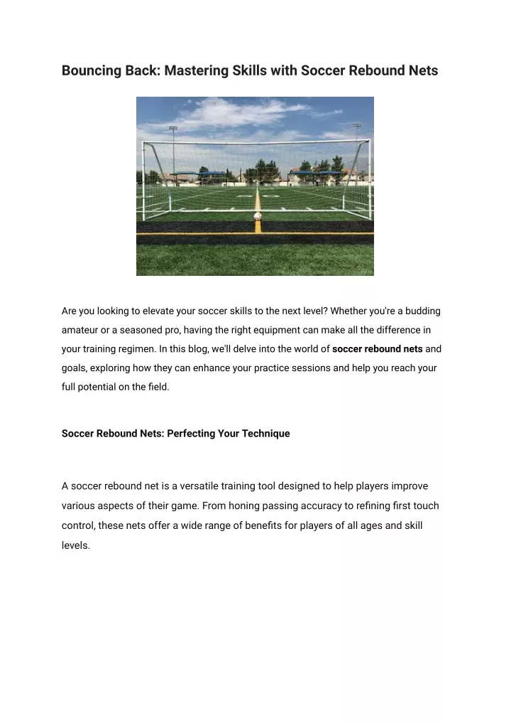 bouncing back mastering skills with soccer