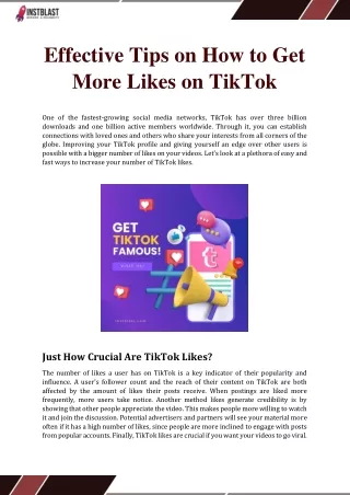 Effective Tips on How to Get More Likes on TikTok