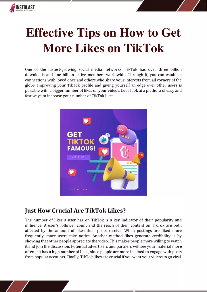 effective tips on how to get more likes on tiktok