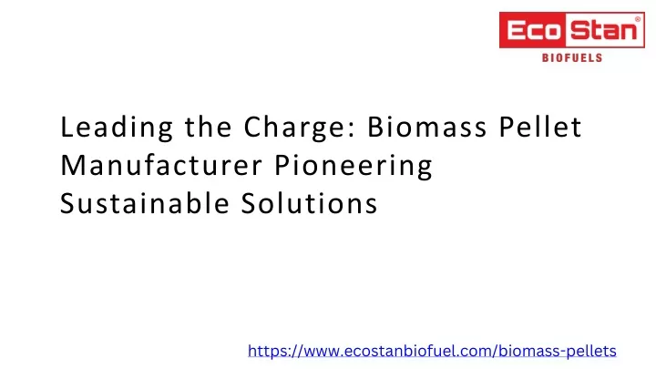 leading the charge biomass pellet manufacturer