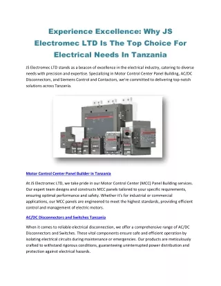 JS Electromec LTD