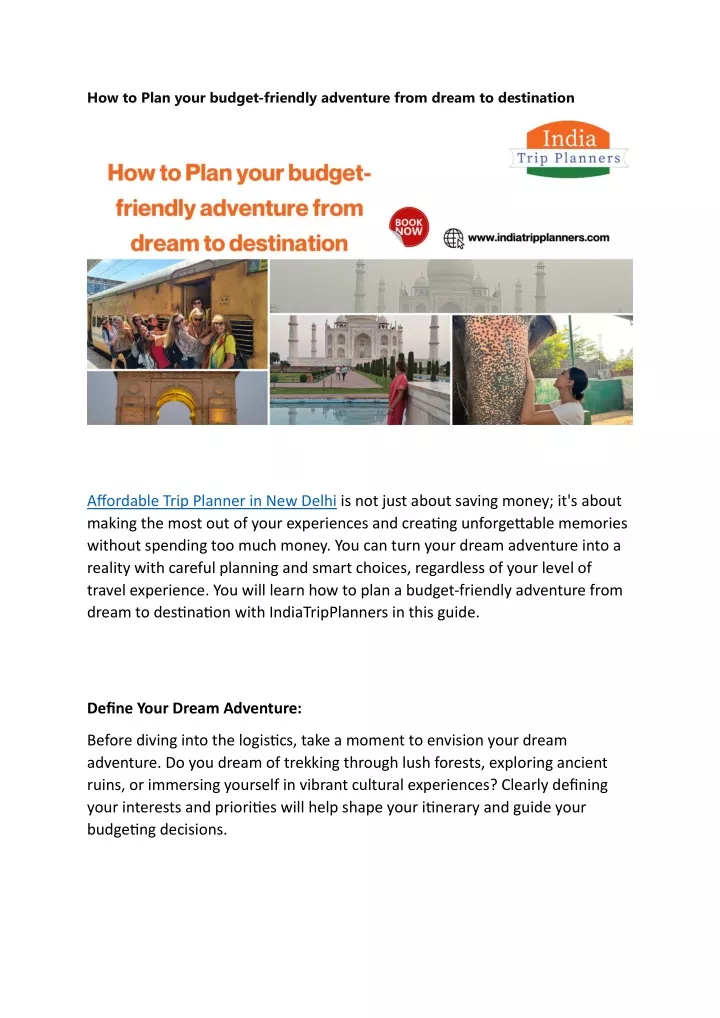 how to plan your budget friendly adventure from