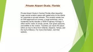 Explore Your Skyward Dreams: Florida Aviation Properties