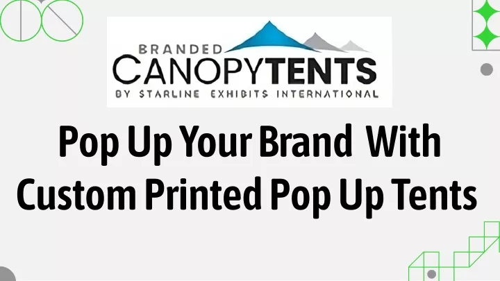 pop up your brand with custom printed pop up tents