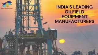 Oilfield Completion products in India