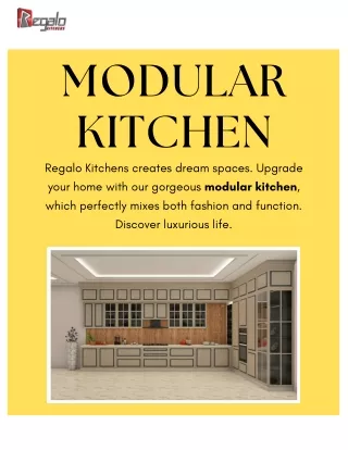 Modular Kitchen | Regalo Kitchens