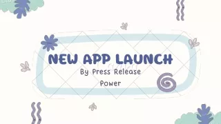 new app launch pr