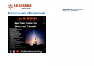 Best Spiritual healer in Montreal Canada