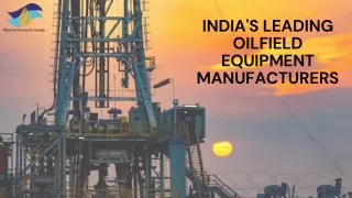 Oilfield Completion products in India