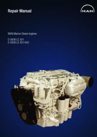 MAN Marine Diesel Engine D0836 LE301 Service Repair Manual