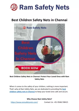 Best Children Safety Nets in Chennai