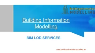 BIM LOD SERVICES