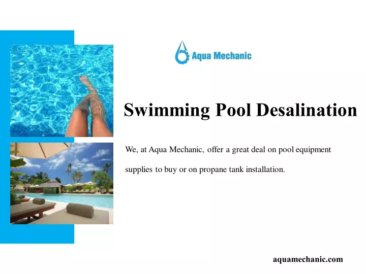 swimming pool desalination