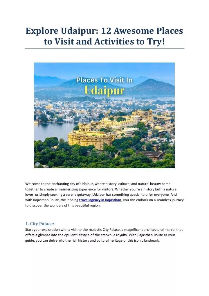 explore udaipur 12 awesome places to visit