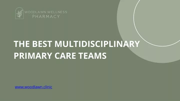 the best multidisciplinary primary care teams