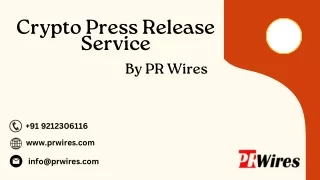 Crypto press release service