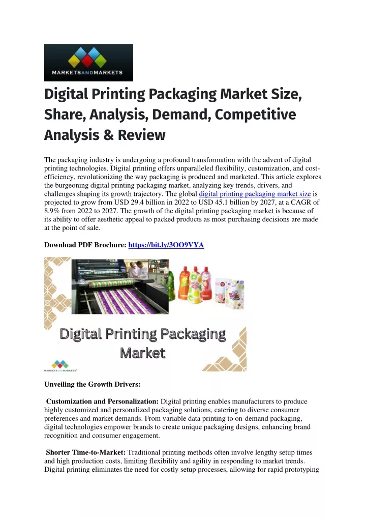 digital printing packaging market size share