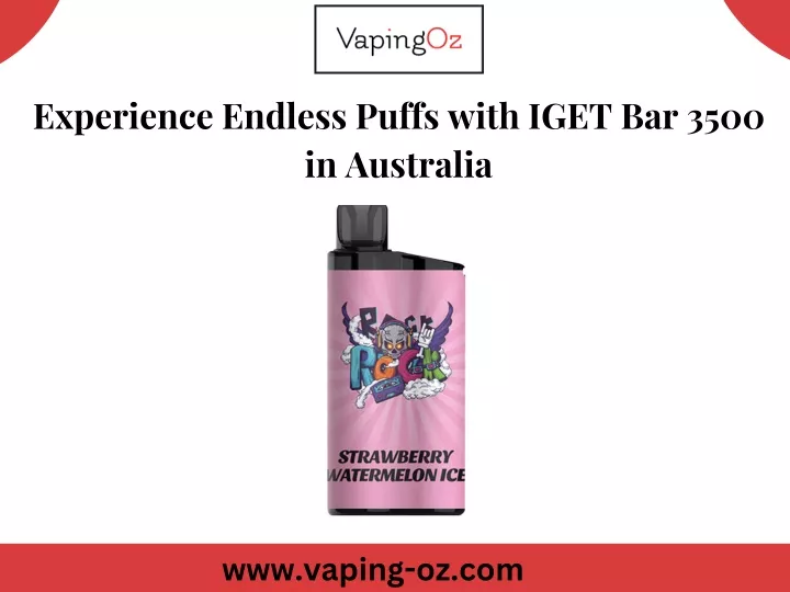 experience endless puffs with iget bar 3500