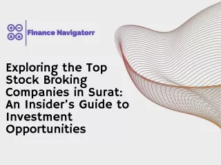 Top Stock Broking Companies in Surat - Finance Navigatorr