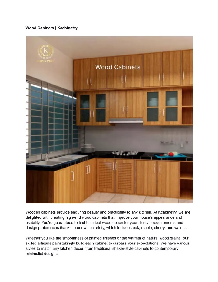 wood cabinets kcabinetry